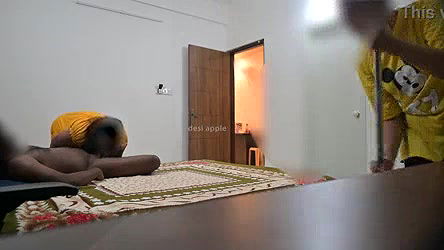 Blowjob and hard fucking while maid cleaning room