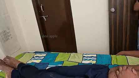 Andhra maid jerking young boy dick while working