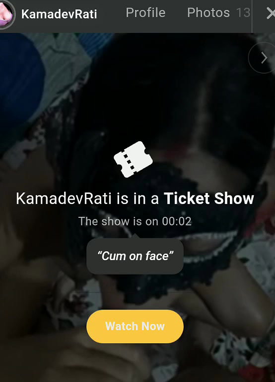 Kaamadevrati Cpl Cam show with Face