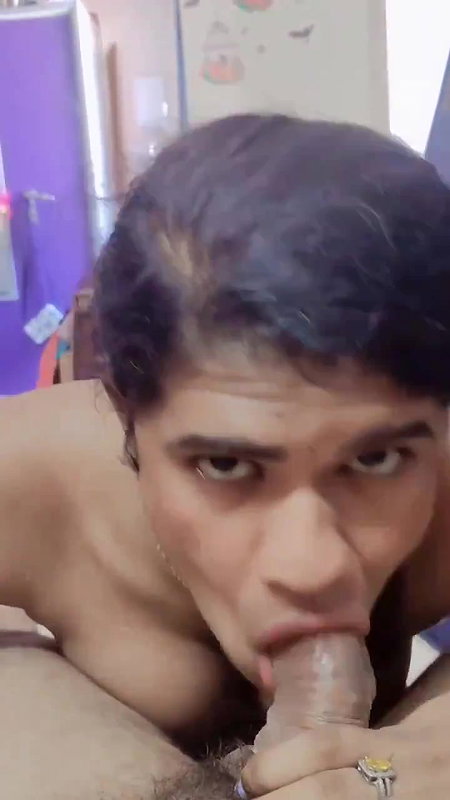 Cute Shemale BJ to Lover