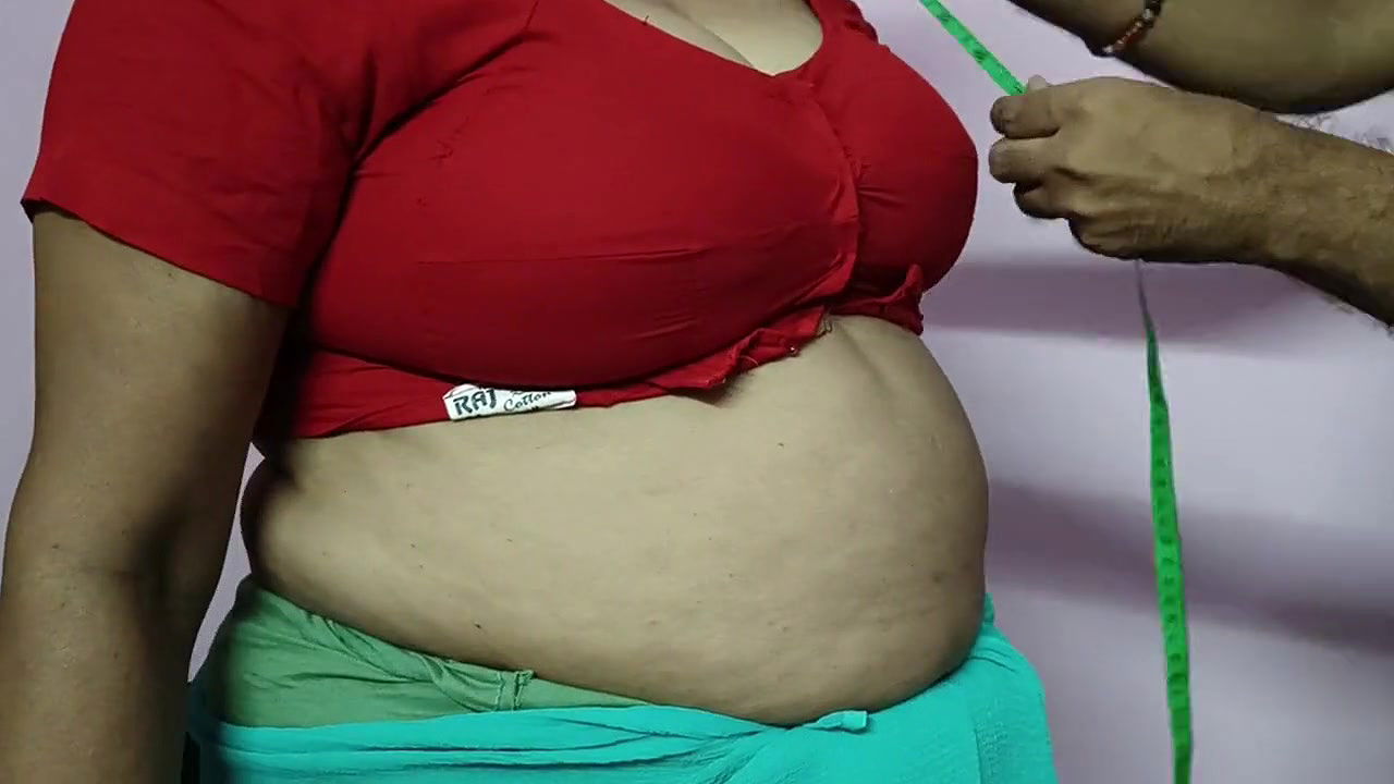 Indian Bengali Housewife Boudi Nude by Tailor