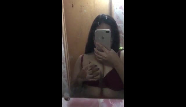 Bigbooby Tanker GF Playing With Her Boobies And Fingering