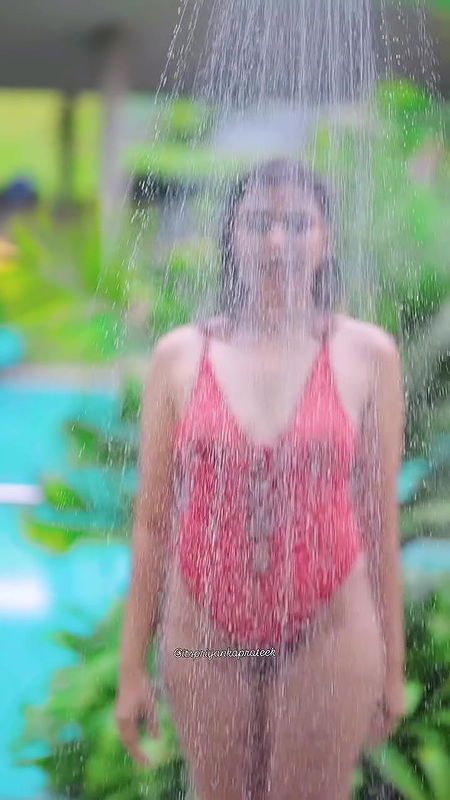 Insta Model Priyanka Prateek Nipples in See-through Swimwear