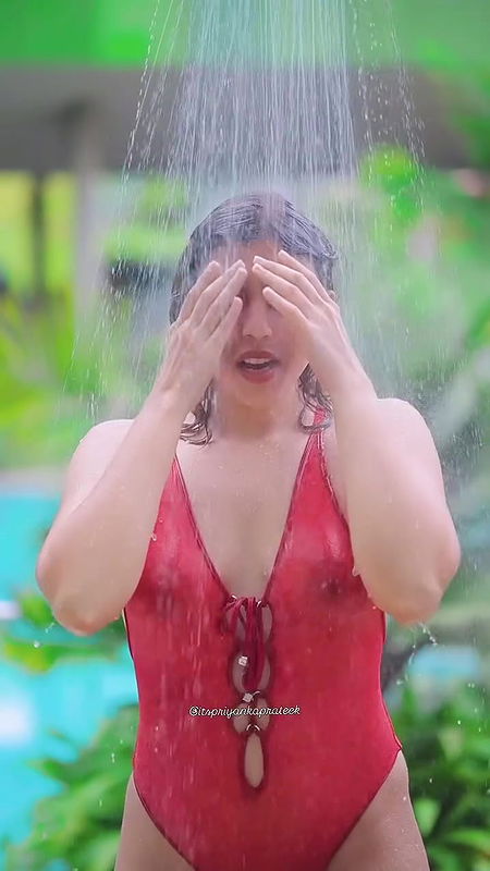 Insta Model Priyanka Prateek Nipples in See-through Swimwear