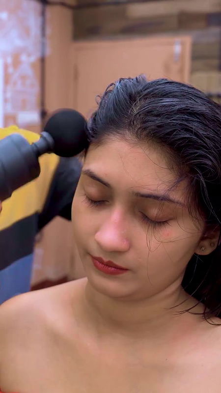 :Lucky guy massaging milky white girl boobs and face