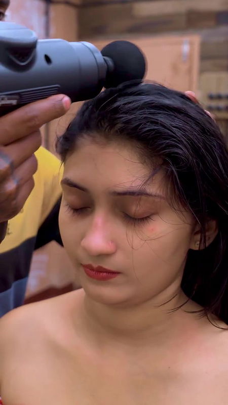 :Lucky guy massaging milky white girl boobs and face