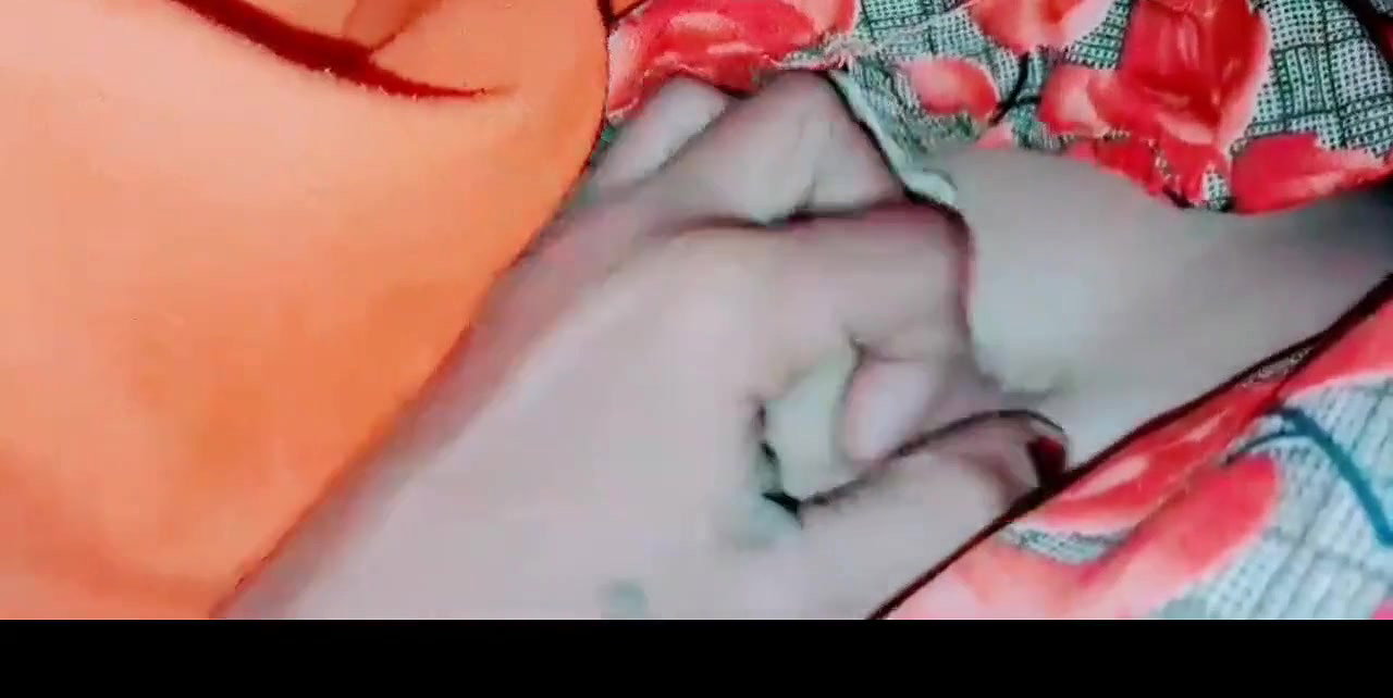 She is secretly enjoying a lot, pressing her hot boobs, pressing her pussy, extracting its juice and masturbating with her hands