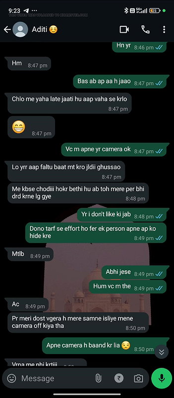 Girlfriend ke sath ki chats on whatsapp Chut se nikla paani ladki ne liye maze