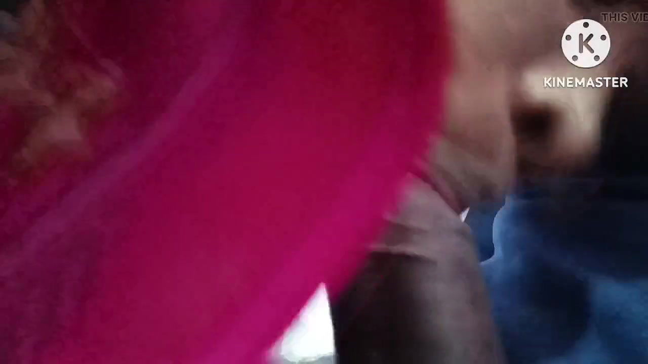 Indian Telugu aunty bowlojab doing outside with driver room