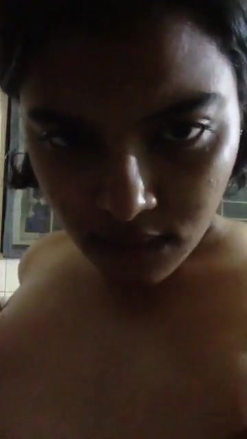 Horny girl in bathroom