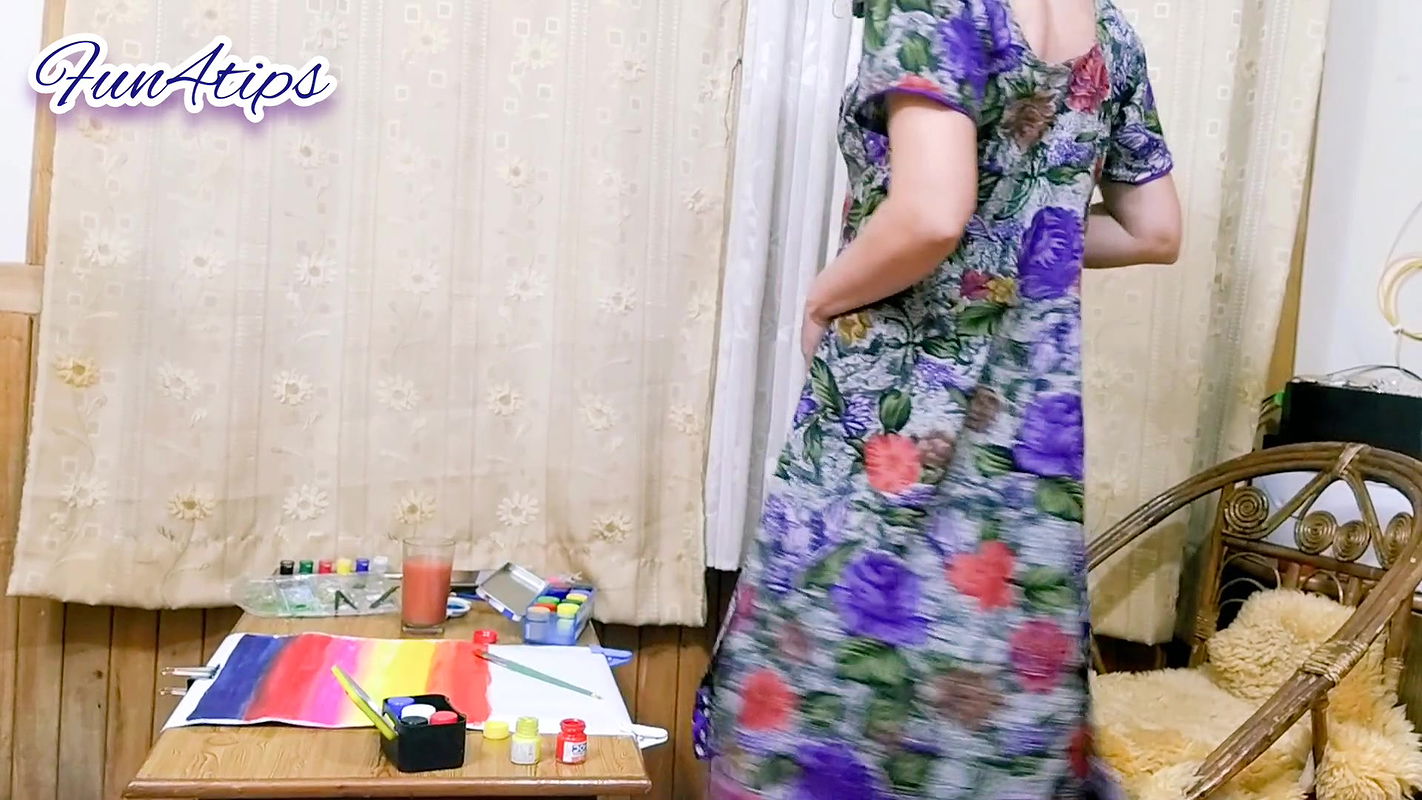 She Lifted Beautiful Dress up to Flash Her Tight Ass