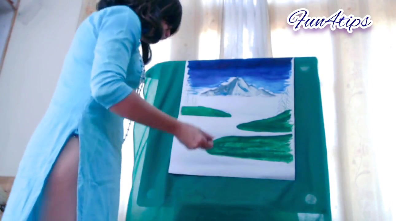 She Stop Her Work to Make His Cock Hard.