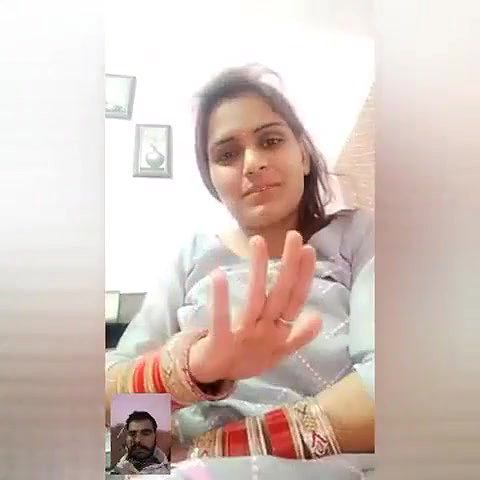 Newly married showing on vc