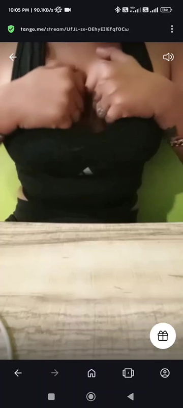 Telugu Insta Girl Chandu Charms aka chittyyyy Topless Boobs on Tango 121 Live