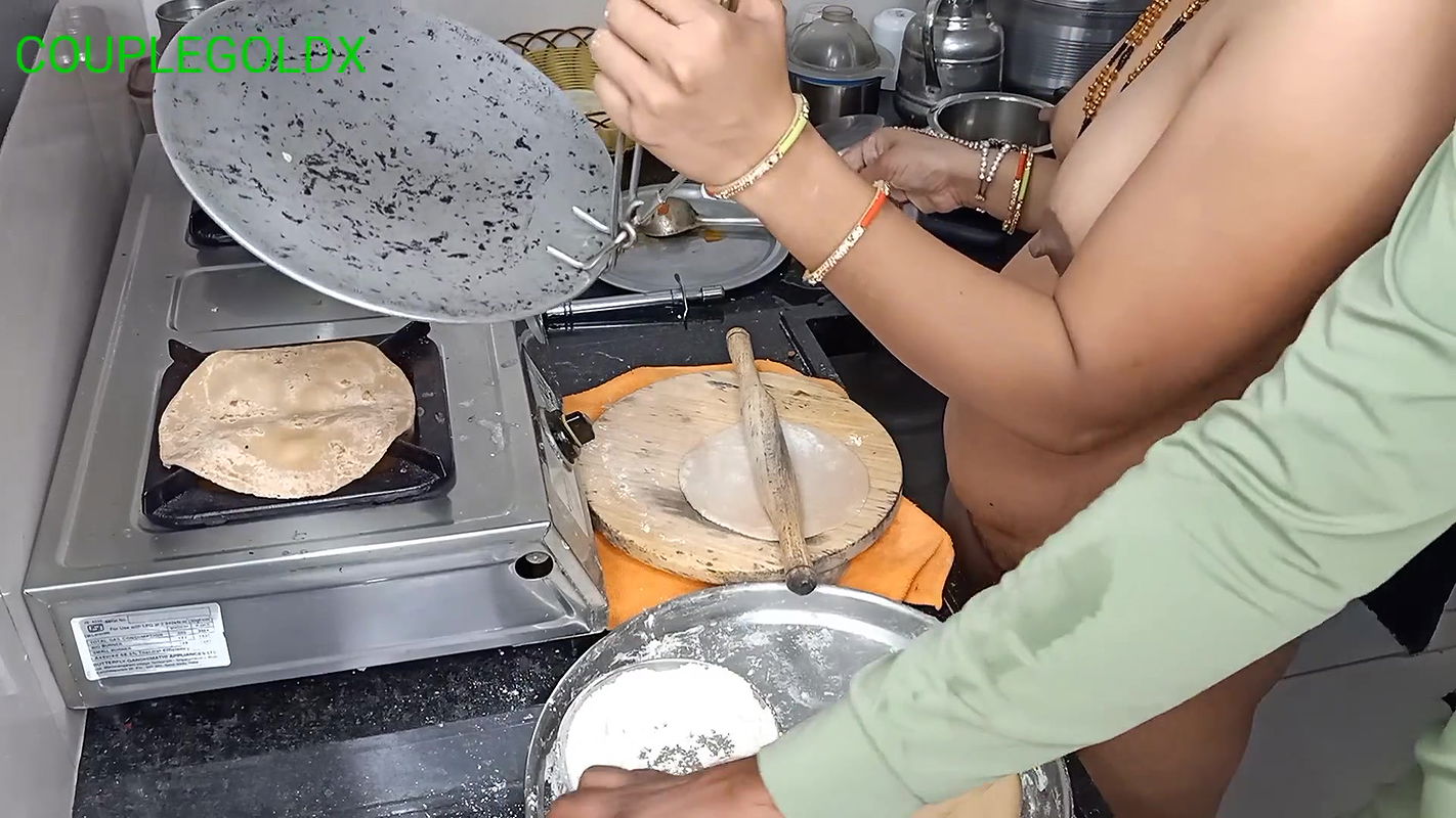 Pushed Hard While Making Roti, Doing Two Things at Once