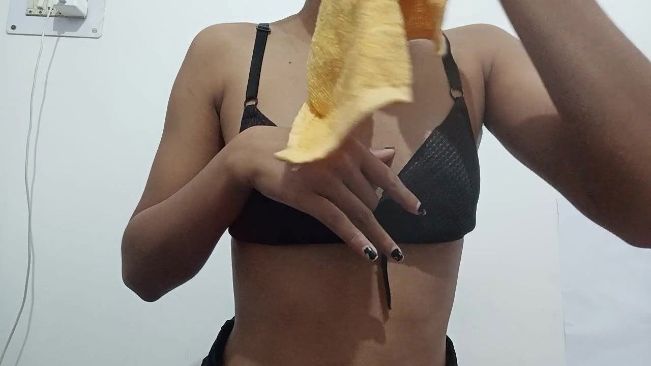 Indian girl tits massage by Herself. Desi Girl Fun