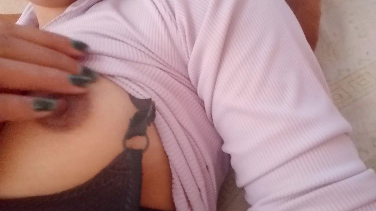 Cute Desi College Girl Playing Hard in Rain Boobies Shake