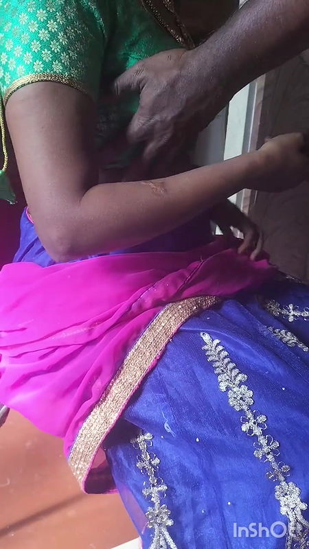 Tamil husband and wife boob suck with back shot