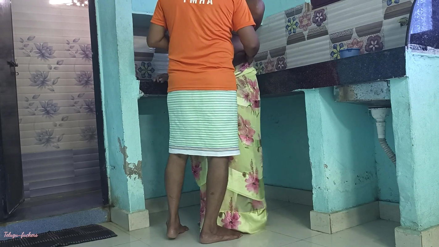 Telugu House Wife Doggy Style Anal Fucking in Kitchen with Husband Dirty Talks for Sex Telugu-fuckers