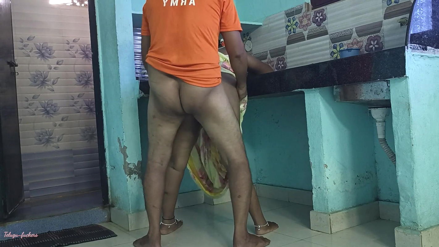 Telugu House Wife Doggy Style Anal Fucking in Kitchen with Husband Dirty Talks for Sex Telugu-fuckers