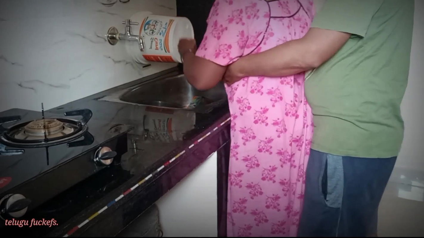 Indian Wife and Husband Fight for Fucking in Kitchen Hardcore Doggy Style Anal Fuck