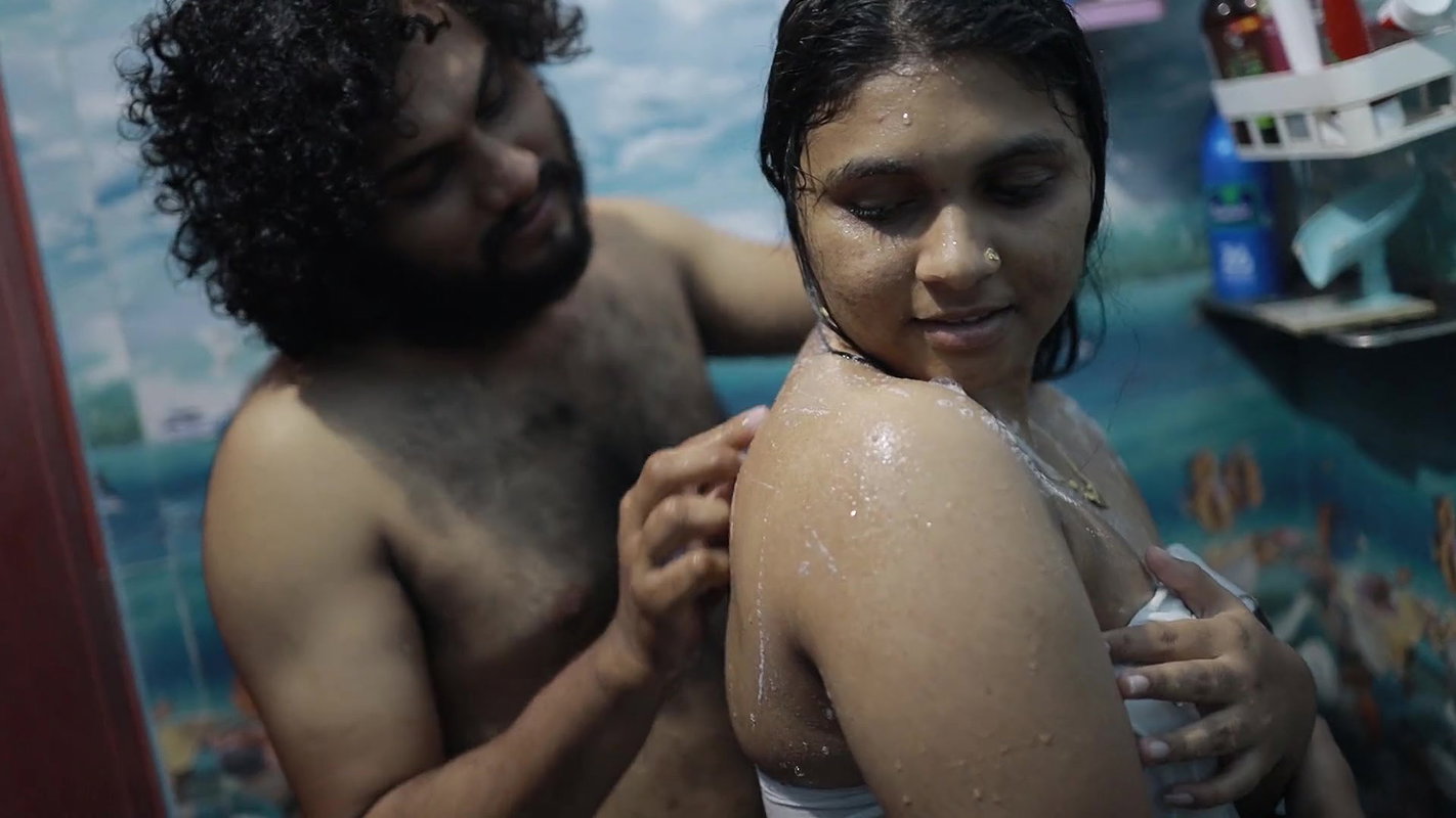 Bath with step sister and romance sex part 1,Vaishnavy and Sharun Raj bath romance with sex, Malayali couple bath romance