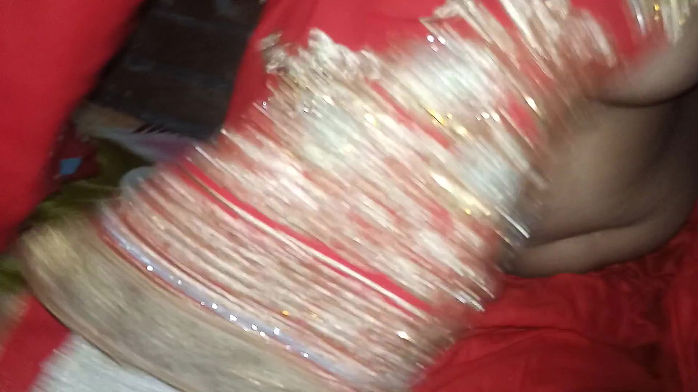 First Marriage Anniversary Wife Fucked in Red Suit Salwar and Wife Riding on the Dick