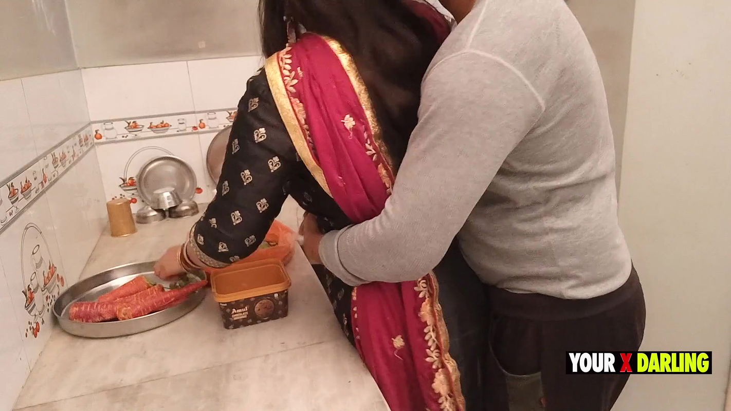 Punjabi Stepmom Fucking in the Kitchen When She Make Dinner for Stepson