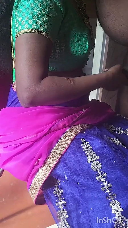 Tamil husband and wife boob suck with back shot