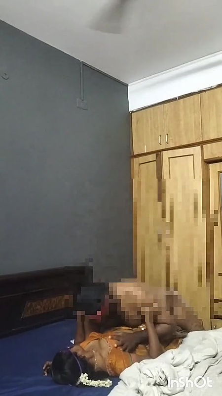 Tamil Wife Cuddling Kissing Boob Show Fuck in Front and Back