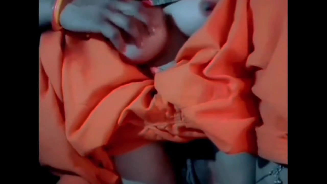 Hot beautiful girl masturbating watching sexy video in mobile, I am watching a girl in it