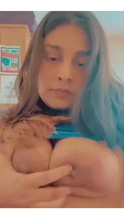 cute girlfriend showing boobs to boyfriend