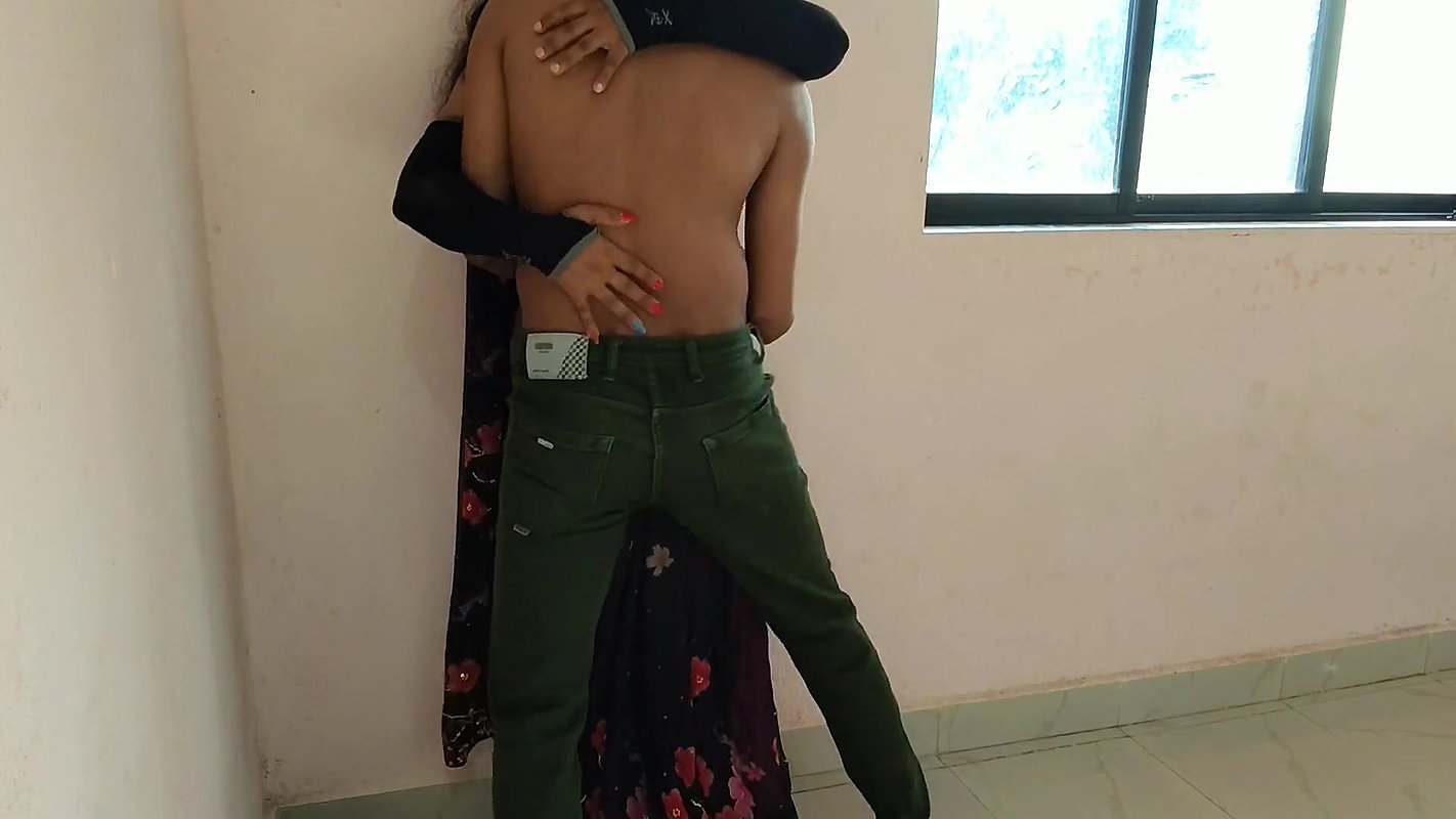 Hot Sexy India Sarika Aunty Wall Standing Romance Blow Job and Very Hard Doggy Anal Style Sex with Her Husband