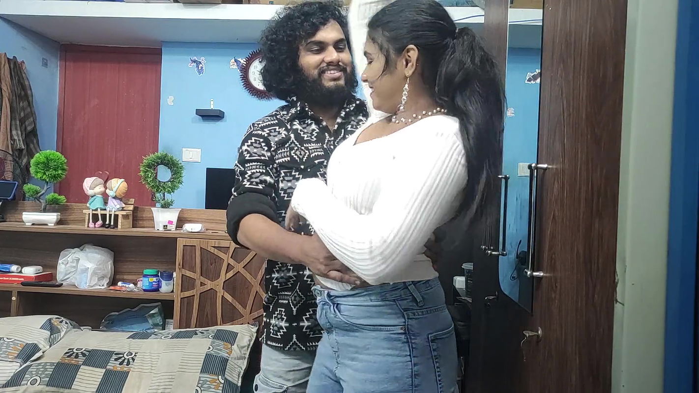 Malayali couples hot sex with malayalam dirty talk, Mallu couple hot sex, Vaishnavy and Sharun Raj hot sex, Mallu couple sex
