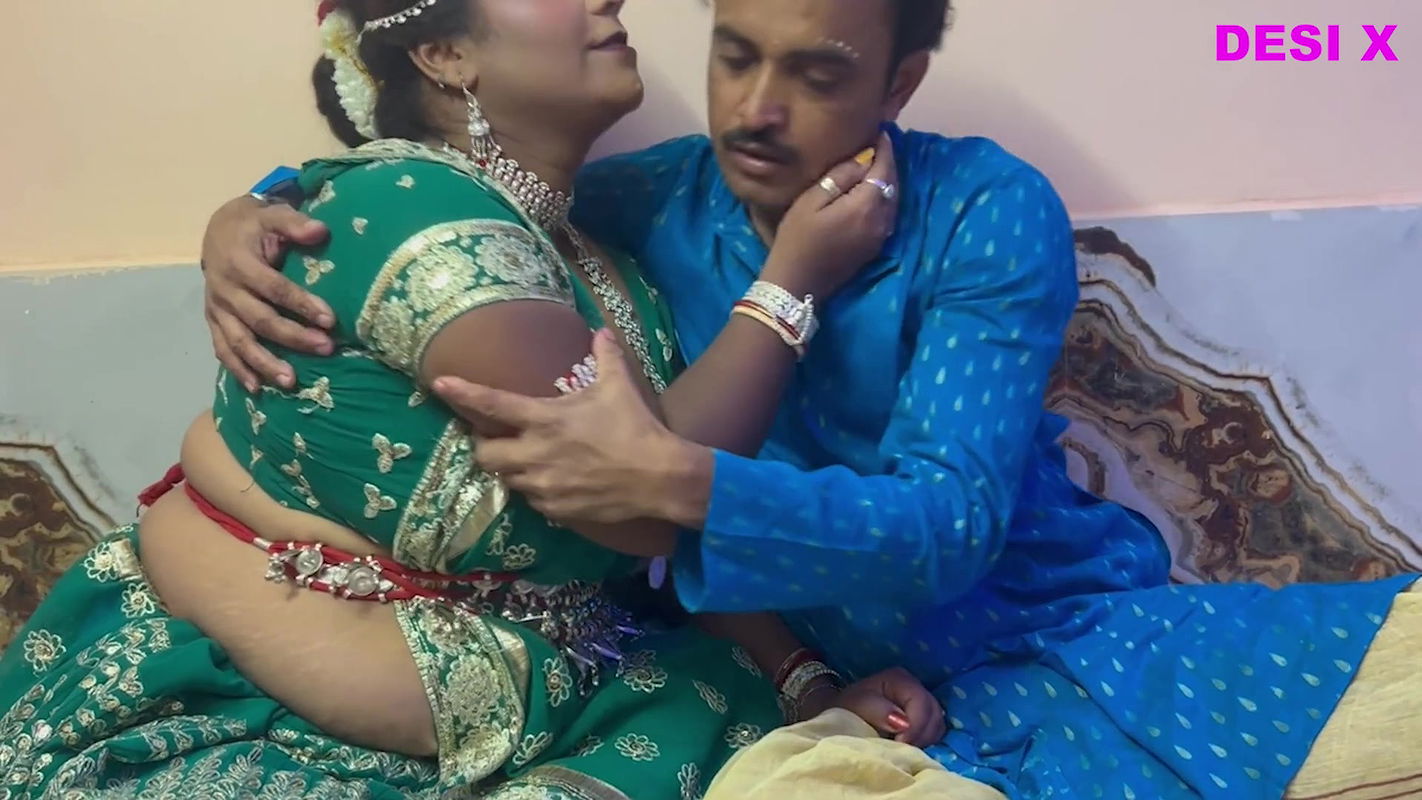 Suhag rat Frist night after marriage — newly bride eating cum like a bitch