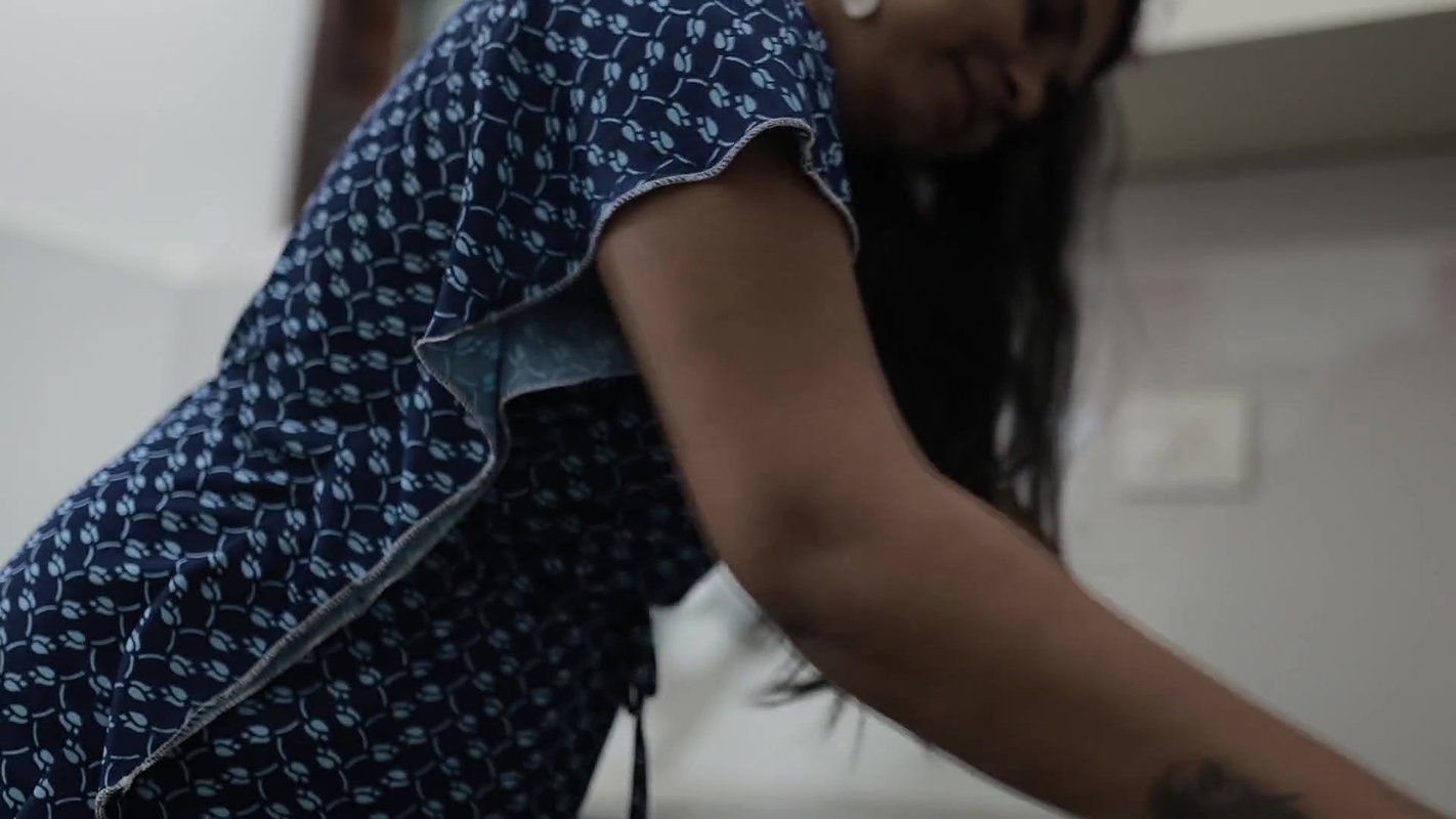 kitchen hot romance and ass lick with sex, Vaishnavy and Sharun Raj hot kitchen doggy sex, Mallu couple kitchen romance with sex