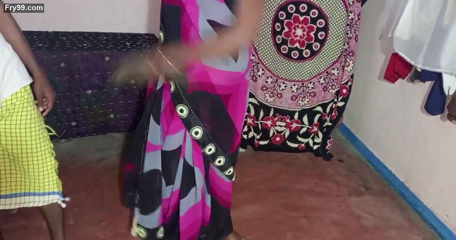 a bhabhi thrashed with broom after husband then licked