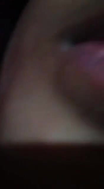 Horny girl pressing boobs hard