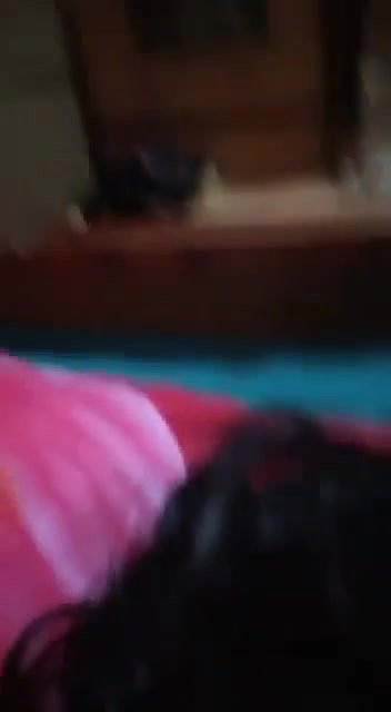Horny girl pressing boobs hard
