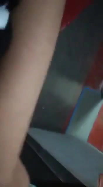 Horny girl pressing boobs hard