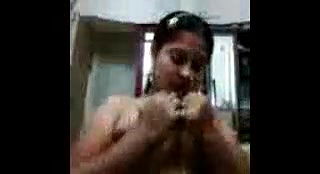 Mangala Bhabhi Boobs Shake & Kiss