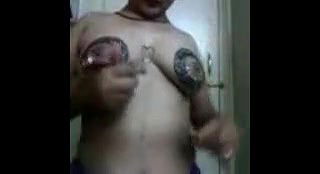 Mangala Bhabhi Mehendi on Boobs