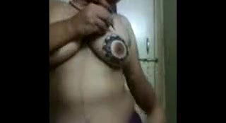 Mangala Bhabhi Mehendi on Boobs