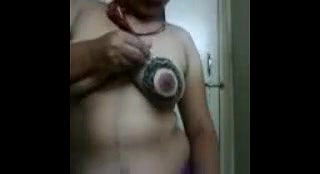 Mangala Bhabhi Mehendi on Boobs