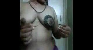 Mangala Bhabhi Mehendi on Boobs