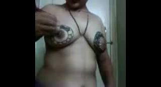 Mangala Bhabhi Mehendi on Boobs