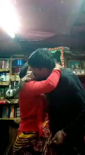 Mature cpl having in shop