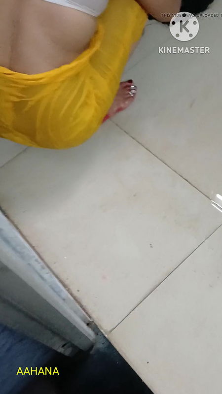 AAHANA IS BATHING & REVIEW ANUS