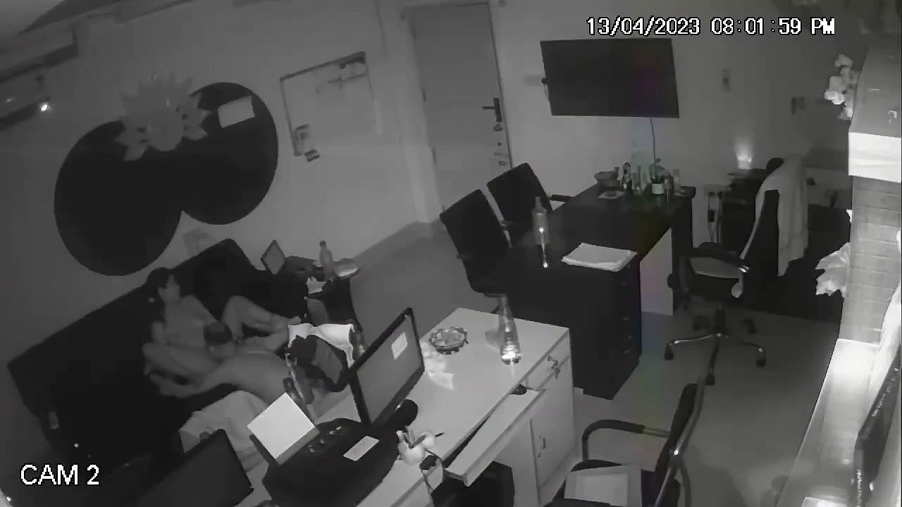 Boss fucking to secretary in office, recorded in cctv cameras