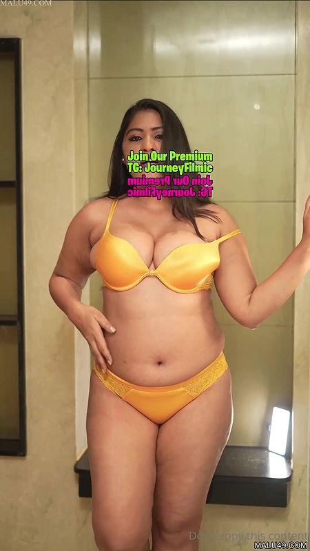 Anjali Gaud Yellow Bra Strip